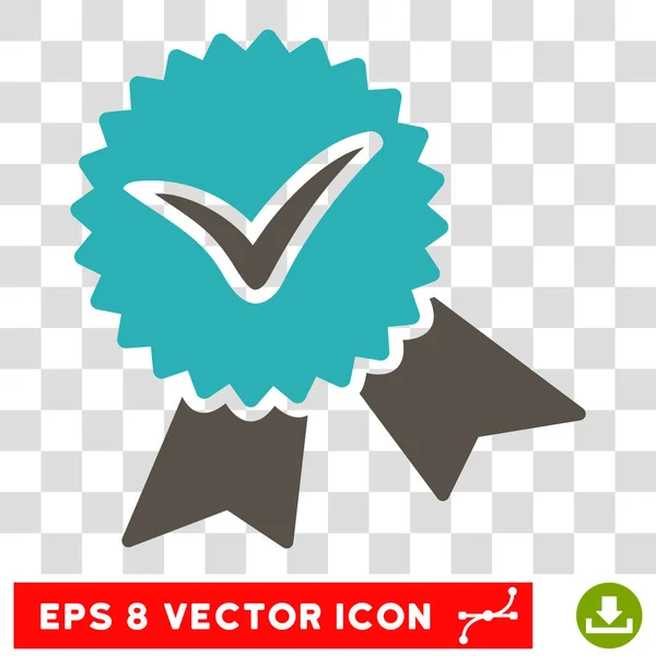 Validation Seal Eps Vector Icon — Stock Vector