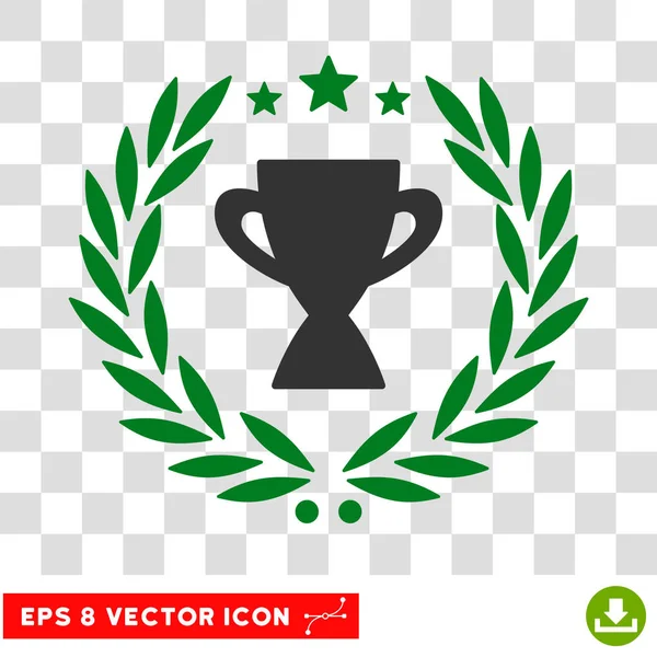 Heerlijkheid Cup lauwerkrans Eps Vector Icon — Stockvector