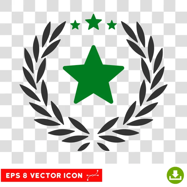 Icona vettoriale con corona di alloro stellata Eps — Vettoriale Stock