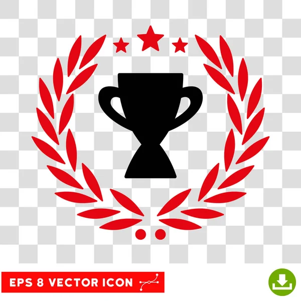 Piala Glory Laurel Wreath Eps Vector Icon - Stok Vektor