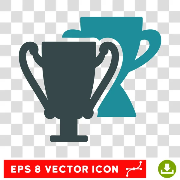 Troféu Copos Eps Vector Ícone — Vetor de Stock