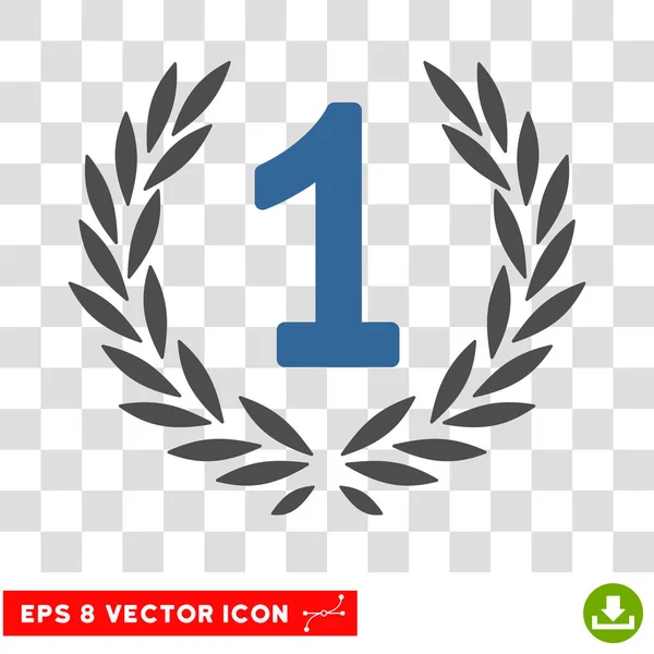 First Laurel Wreath Eps Vector Icon — Stock Vector