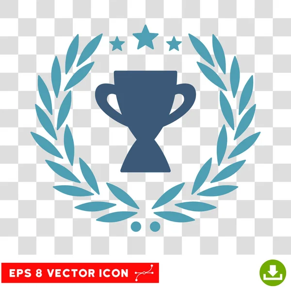 Heerlijkheid Cup lauwerkrans Eps Vector Icon — Stockvector