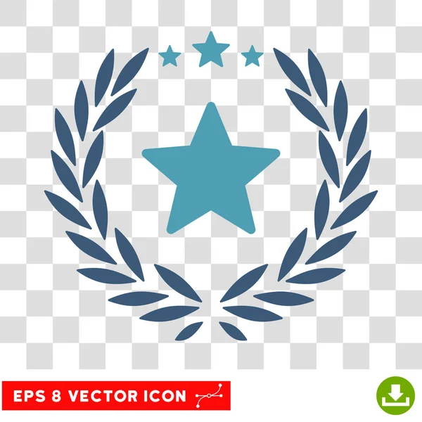 Starred Laurel Wreath Eps Vector Icon — Stock Vector