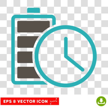Pil saat Eps vektör simgesi