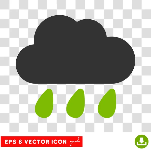 Ícone de vetor de nuvem de chuva Eps — Vetor de Stock