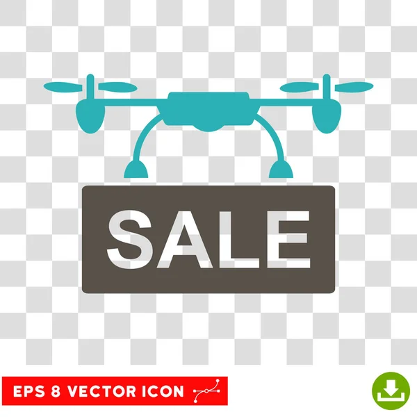 Icône vectorielle de vente de drone Eps — Image vectorielle