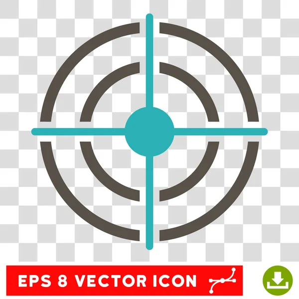 Objetivo Eps Vector Icono — Vector de stock