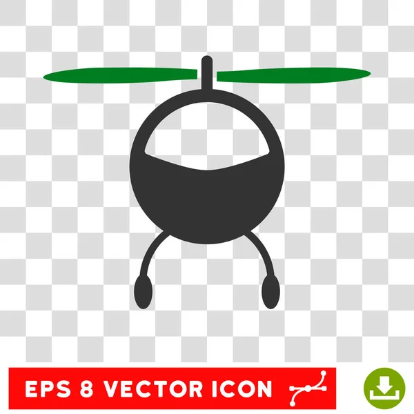 Helicóptero Eps Vector Ícone — Vetor de Stock