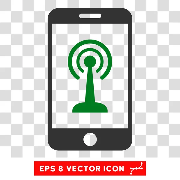 Controle de rádio Smartphone Eps Vector Icon — Vetor de Stock