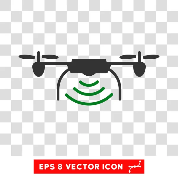 Funksender Drohne eps Vektorsymbol — Stockvektor