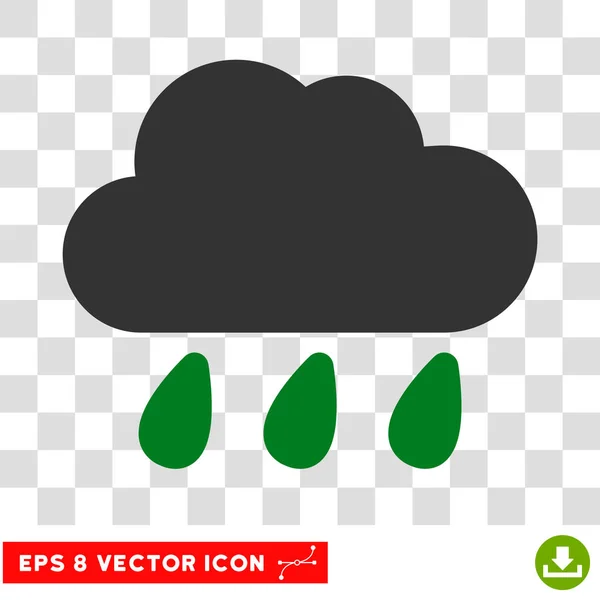 Regenwolke eps Vektorsymbol — Stockvektor