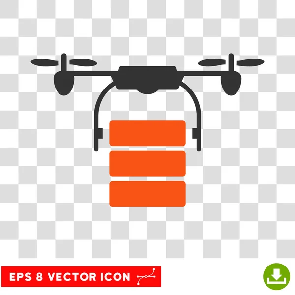 Drone de carga Eps Vector icono — Vector de stock