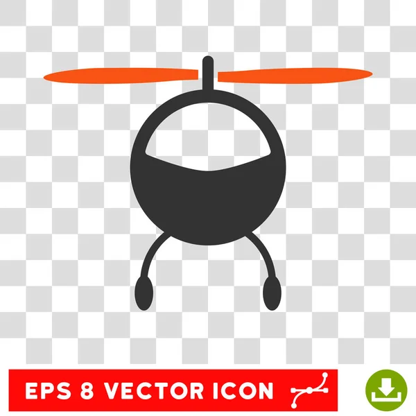 Helicóptero Eps Vector Ícone — Vetor de Stock