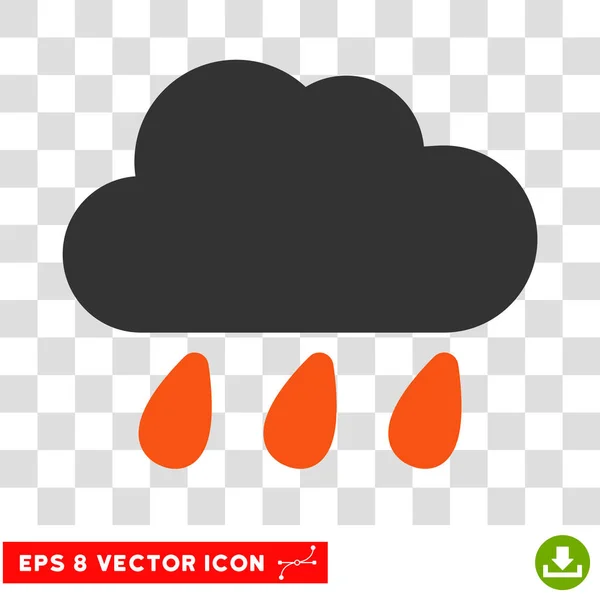 Regn Cloud Eps vektorikon – Stock-vektor
