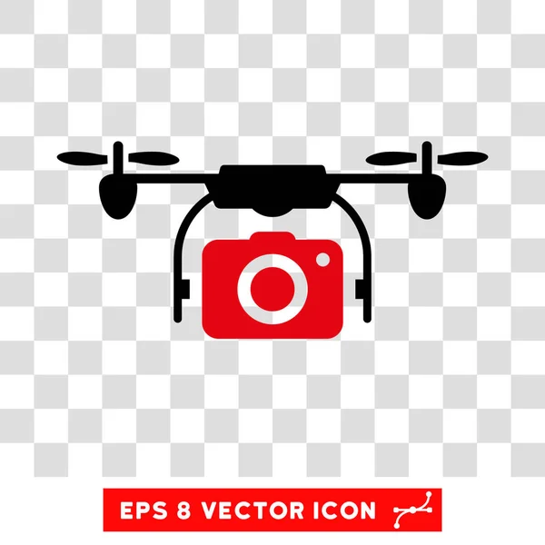 Airdrone Kamera eps Vektorsymbol — Stockvektor