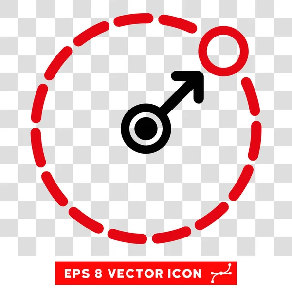 Runde Fläche Rand eps Vektor-Symbol — Stockvektor