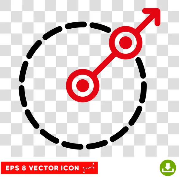 Ícone do vetor da saída Eps da área redonda — Vetor de Stock