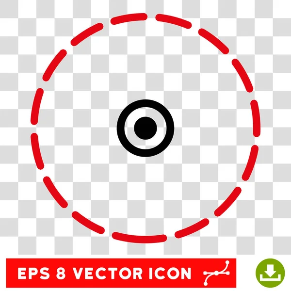 Round Area Eps Vector Icon — Stock Vector