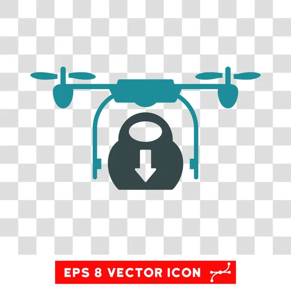 Drop Cargo eps Vektorsymbol — Stockvektor