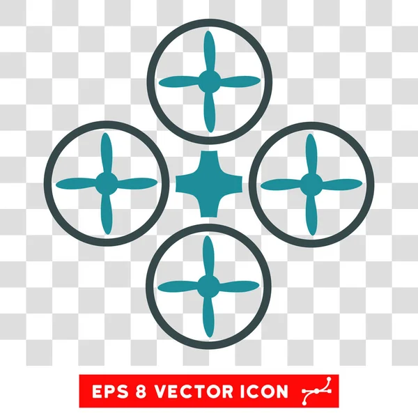 Icône vectorielle Eps Quadcopter — Image vectorielle