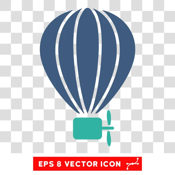 Aerostat Balloon Eps Icona vettoriale — Vettoriale Stock