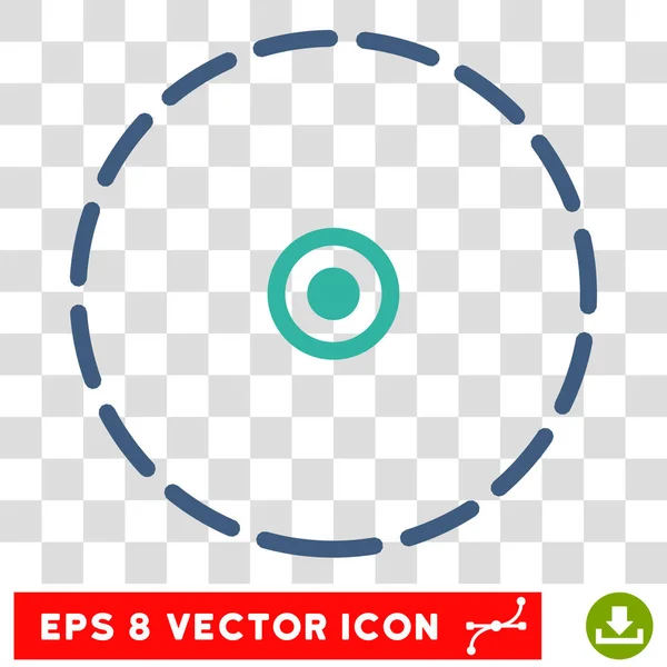 Round Area Eps Vector Icon — Stock Vector