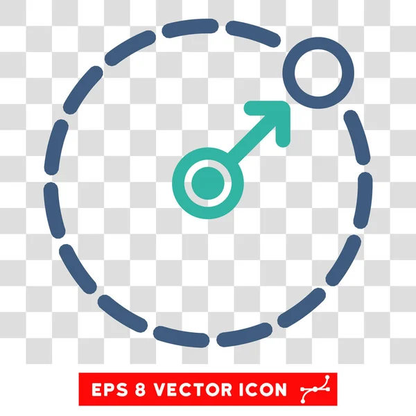 Round Area Border Eps Vector Icon — Stock Vector