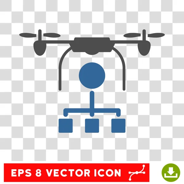Drohnenverteilung eps Vektor-Symbol — Stockvektor