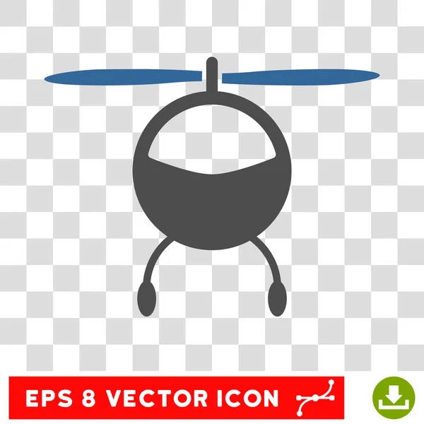 Helicóptero Eps Vector Ícone — Vetor de Stock