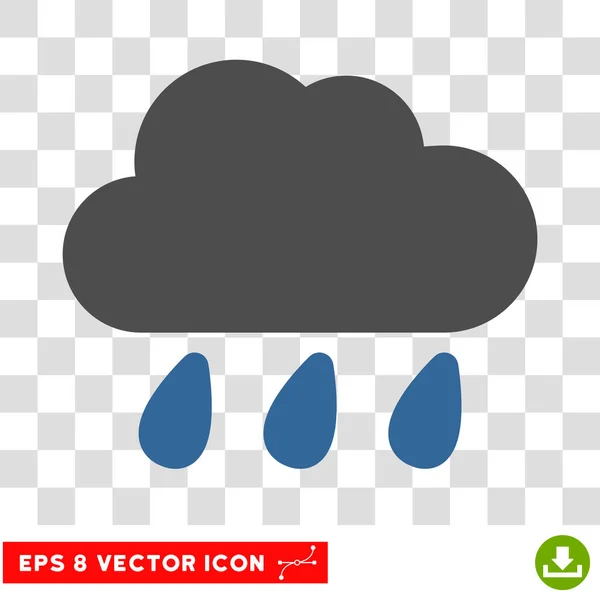 Regn moln Eps vektor symbol — Stock vektor