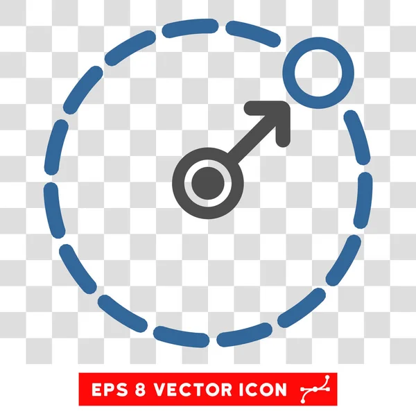 Round Area Border Eps Vector Icon — Stock Vector