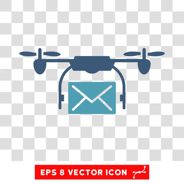 Briefzustelldrohne eps Vektor-Symbol — Stockvektor