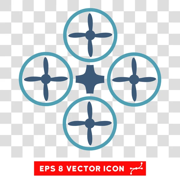 Quadcopter Eps vektor symbol — Stock vektor