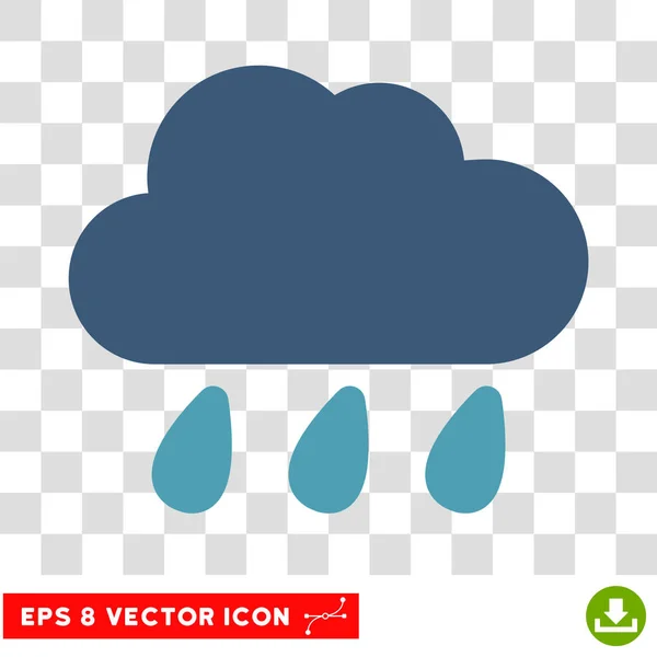 Nube de lluvia Eps Vector Icono — Archivo Imágenes Vectoriales