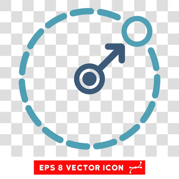 Round Area Border Eps Vector Icon — Stock Vector