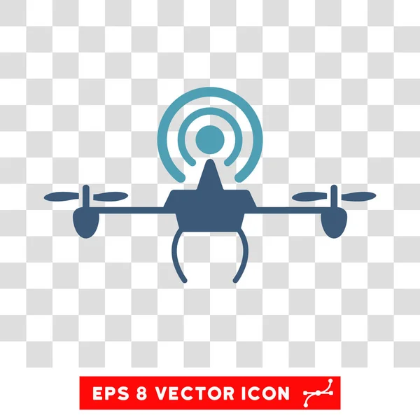 Repetidor Wifi Drone Eps Vector Icono — Vector de stock