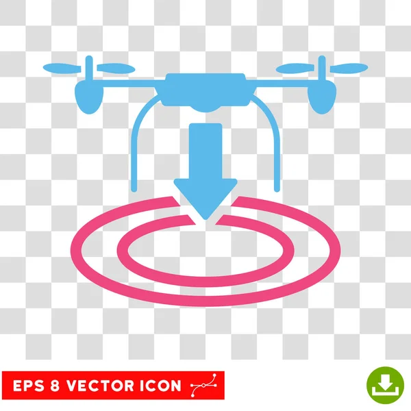 Icône vectorielle Eps Drone Landing — Image vectorielle