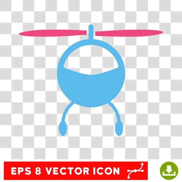 Helicóptero Eps Vector Ícone — Vetor de Stock