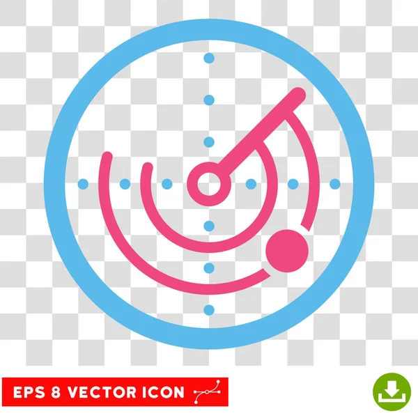 Radar-eps-Vektorsymbol — Stockvektor