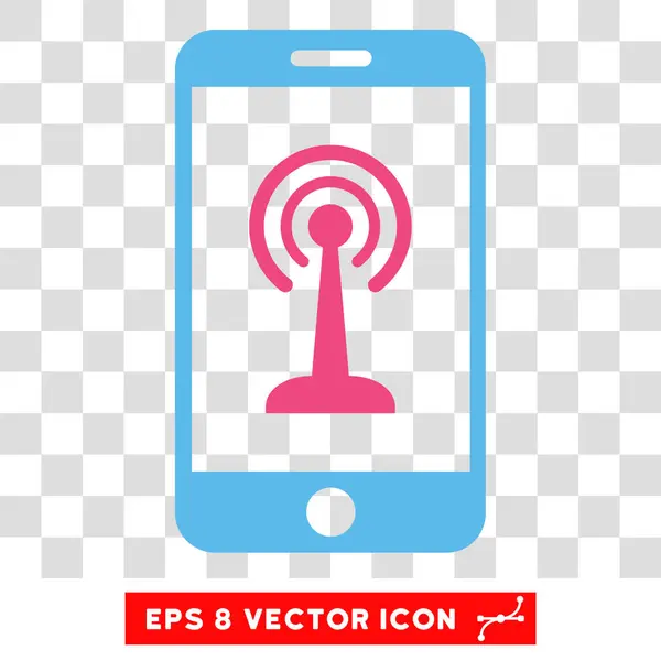 Funksteuerung Smartphone eps Vektor-Symbol — Stockvektor