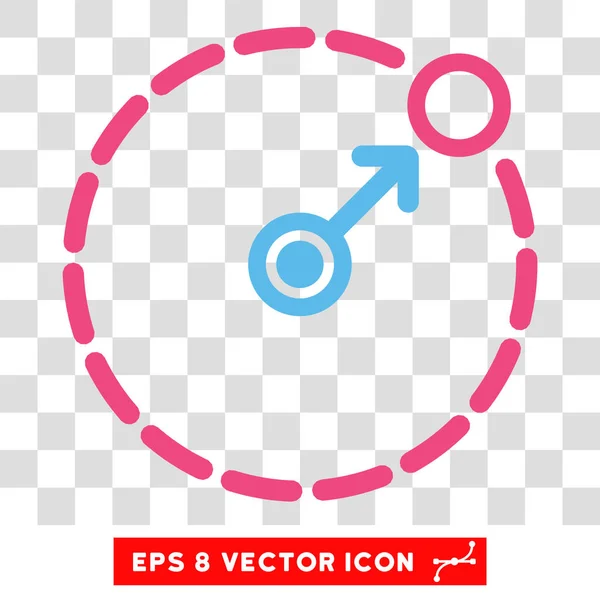 Zone ronde frontière Eps vectoriel Icône — Image vectorielle