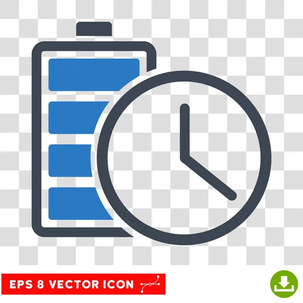 Tempo de bateria Eps Vector Ícone — Vetor de Stock