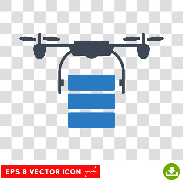 Drone de carga Eps Vector icono — Vector de stock