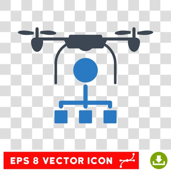 Icône vectorielle Eps de distribution de drone — Image vectorielle