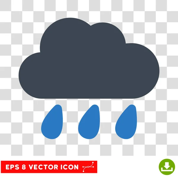 Regenwolke eps Vektorsymbol — Stockvektor