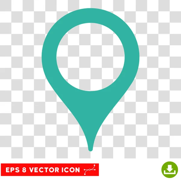 Carte géographique Pointeur Eps Vector Icon — Image vectorielle