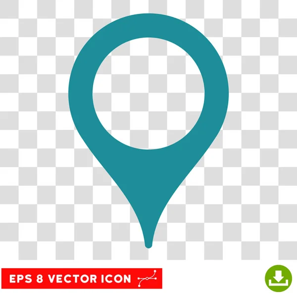 Carte géographique Pointeur Eps Vector Icon — Image vectorielle