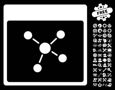 Bağlantıları ile Bonus sayfa vektör simge takvim