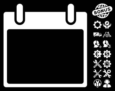 Boş Takvim yaprak vektör simge Bonus ile